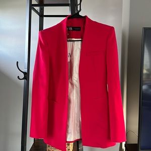 Zara hot pink blazer. Size XS